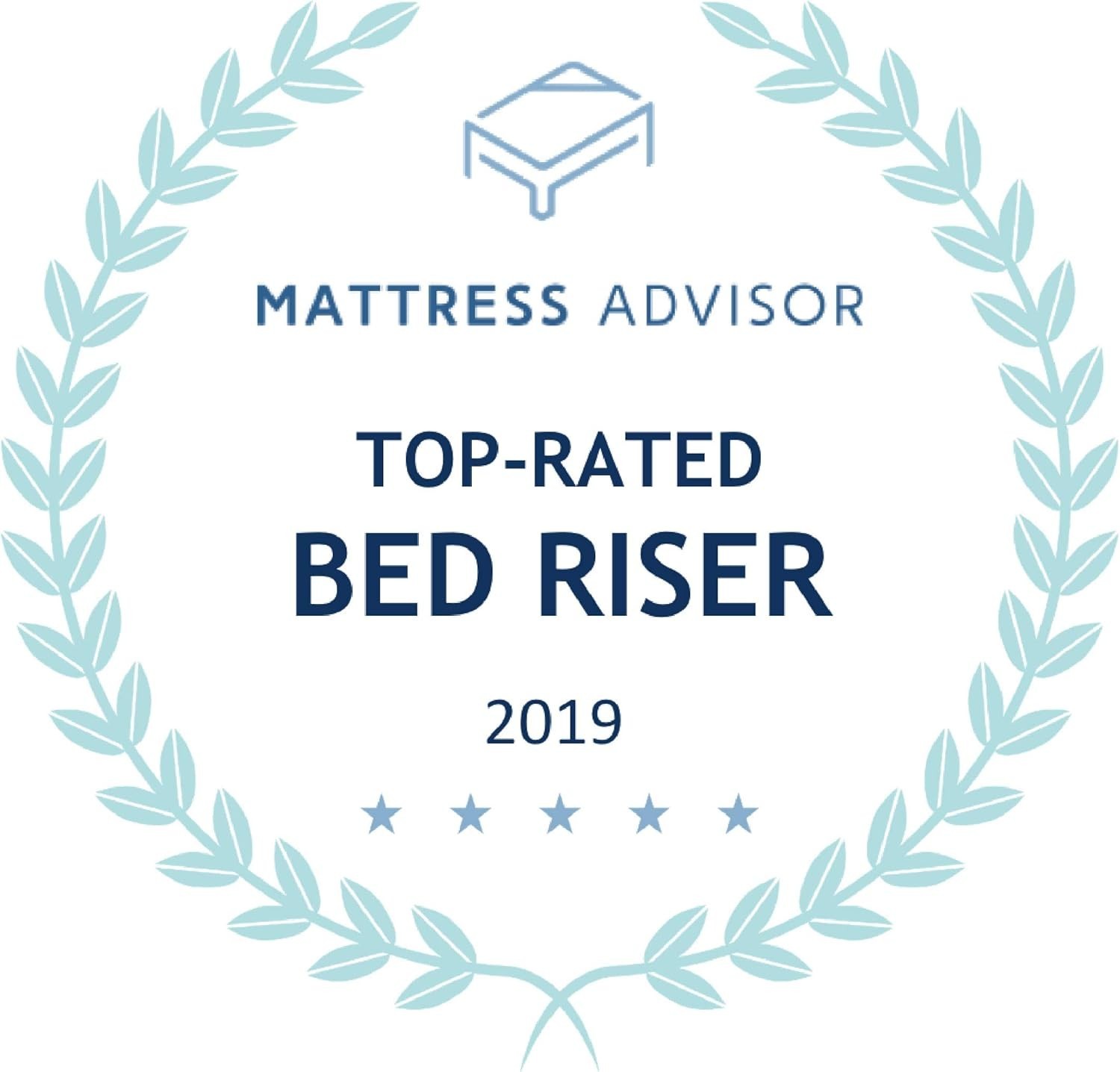 Bed Risers - Black Set of 4