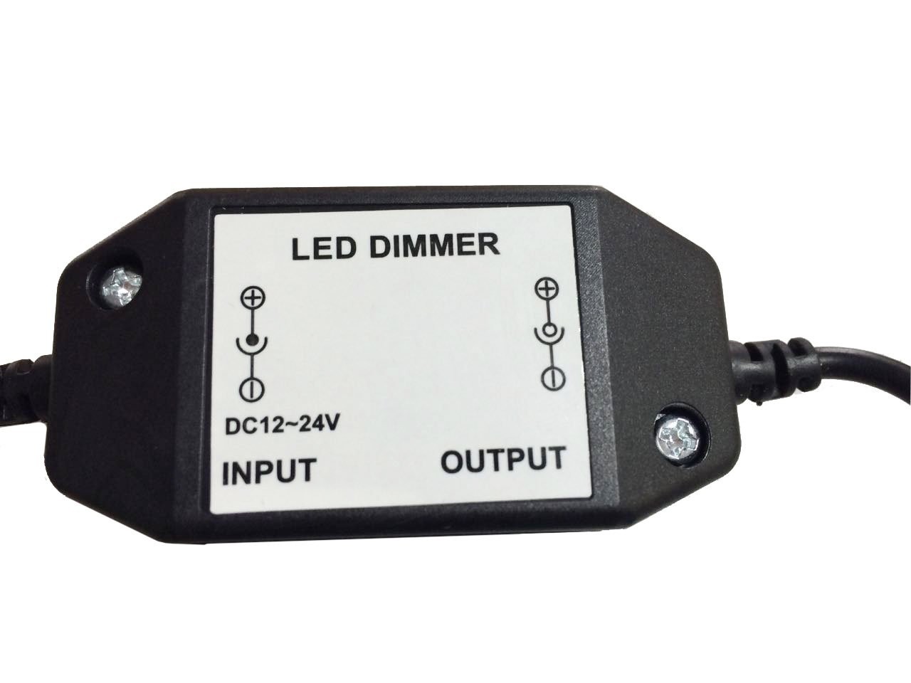 Mini Inline Led Dimmer Switch Dc 12v 2a Pwm With Dc Jack 5.5/2.1 Connector For S
