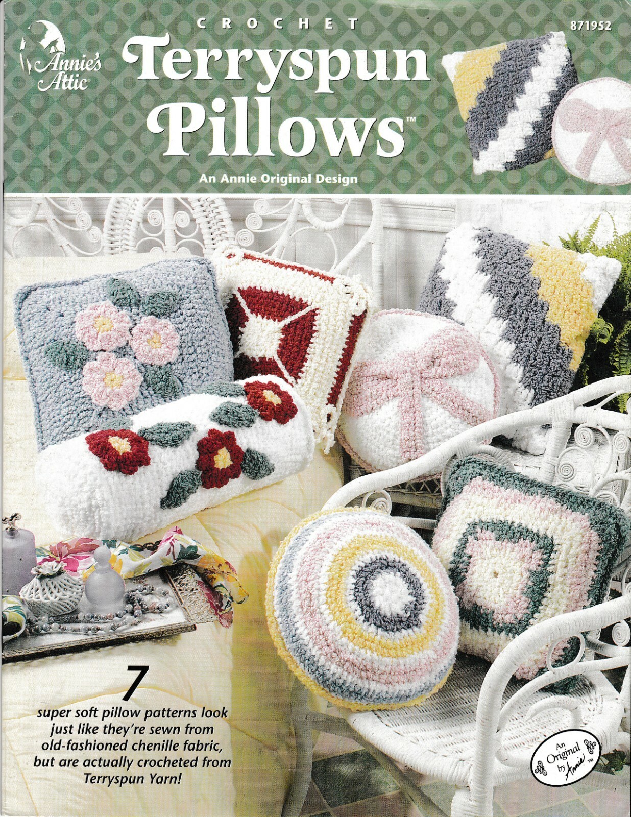 Crochet Terryspun Pillows I | Annie's Attic 871952