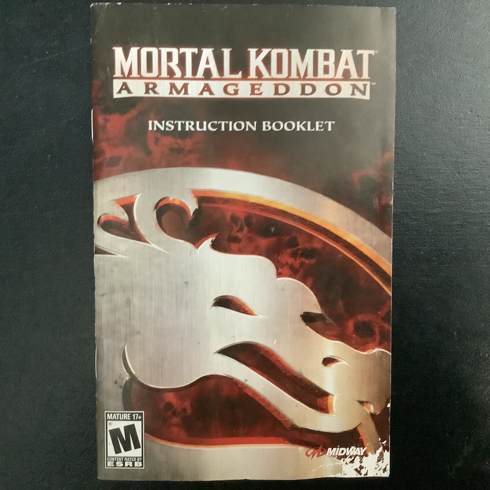 Mortal Kombat Armageddon PS2 PlayStation 2 Instruction Manual Only