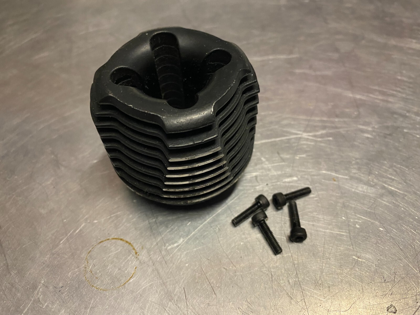 POWER RACING .21 MOTOR / ENGINE HEAD HEATSINK ✅ KYOSHO ASSOCIATED TLR MUGEN