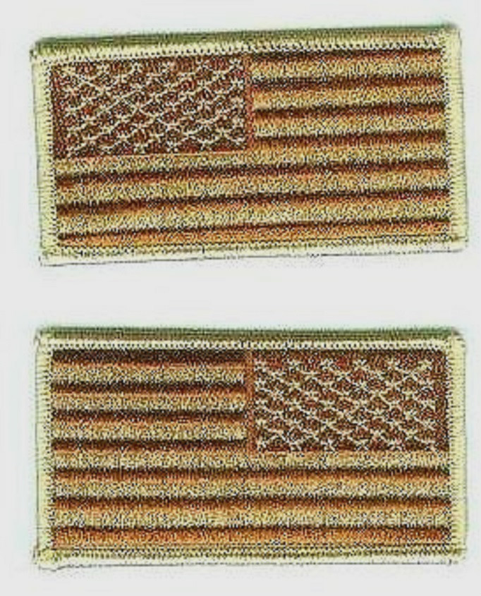 DCU DESERT TAN OIF OEF FLAG R/L burdock νeΙ©®⚙ burdock 2-PATCH SET