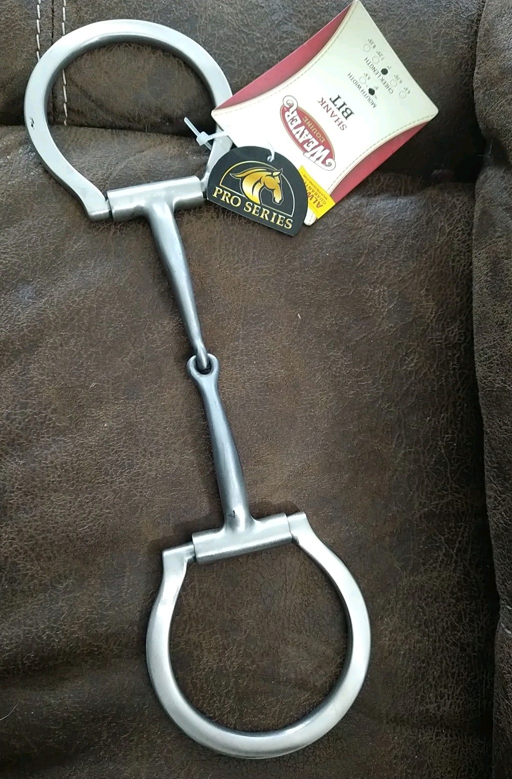 Weaver Equine All Purpose Sweet Iron Offset Dee Ring Snaffle Bit, Copper Inlay