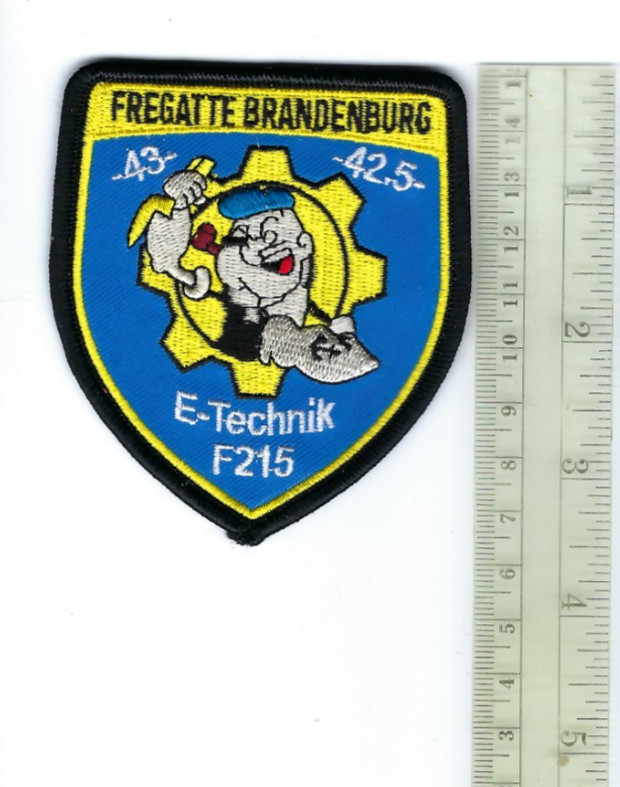 Fregatte Brandenburg E-Technik GERMANY Brandenburg-class frigates patch