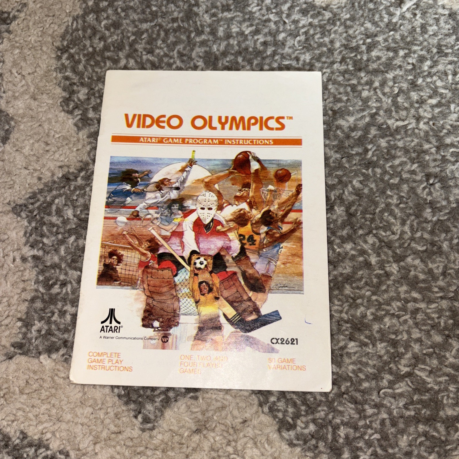 Vintage 1978 Atari Video Olympics Instruction Booklet