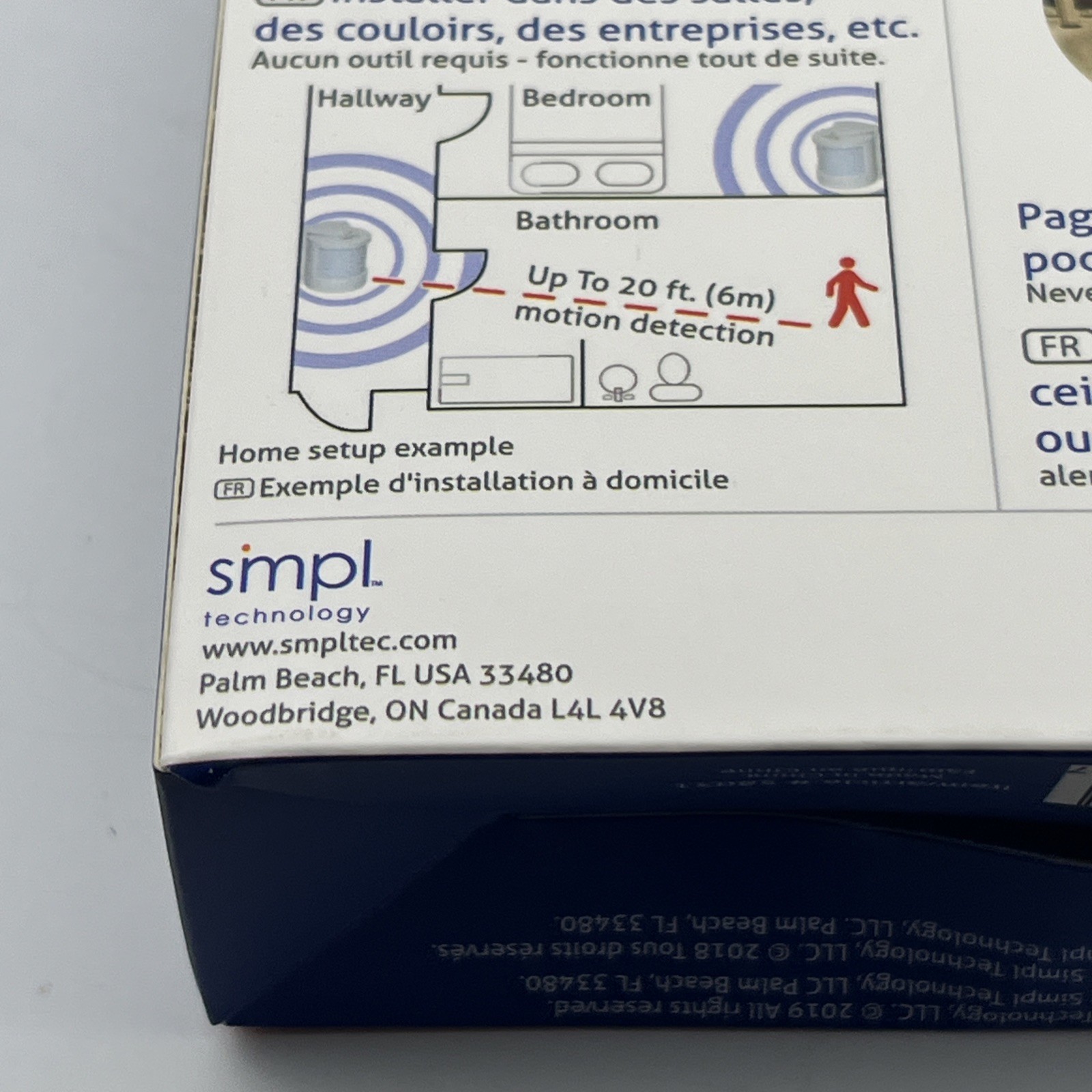 Smpl Wander Alert Motion Sensor And Alarm Technology Made Simple New Open Box