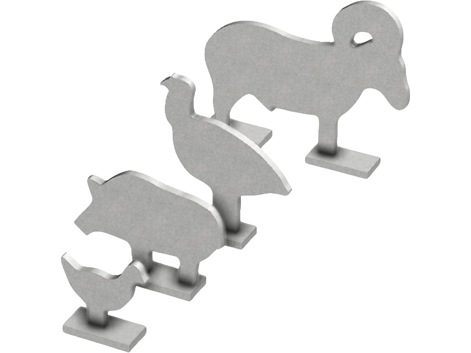 Birchwood Casey Silhouette Knock Over Steel Targets (4 Pack)