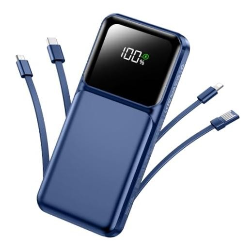 Portable Charger Power Bank with Built in Cable 20000mAh Fast Charging | 22.5W