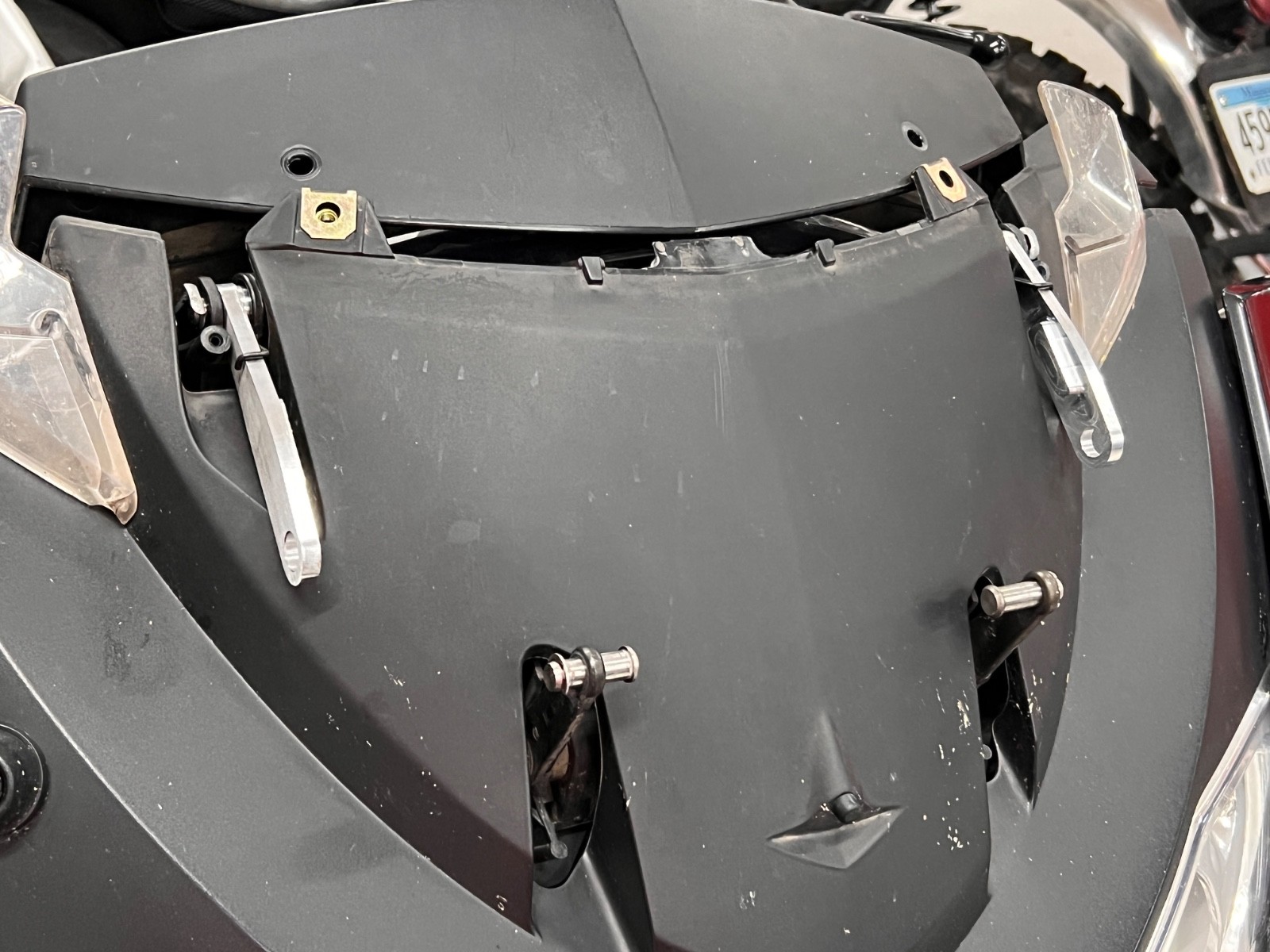 2005-2013 BMW R1200RT Windshield Arms, pair (Right and Left)