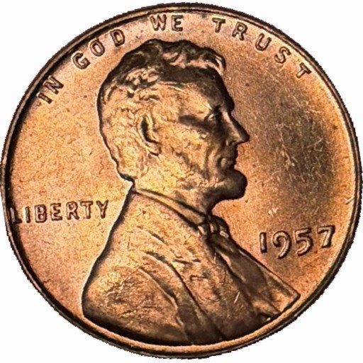 1957 P&D Lincoln Wheat Cents UNC BU - Free Shipping