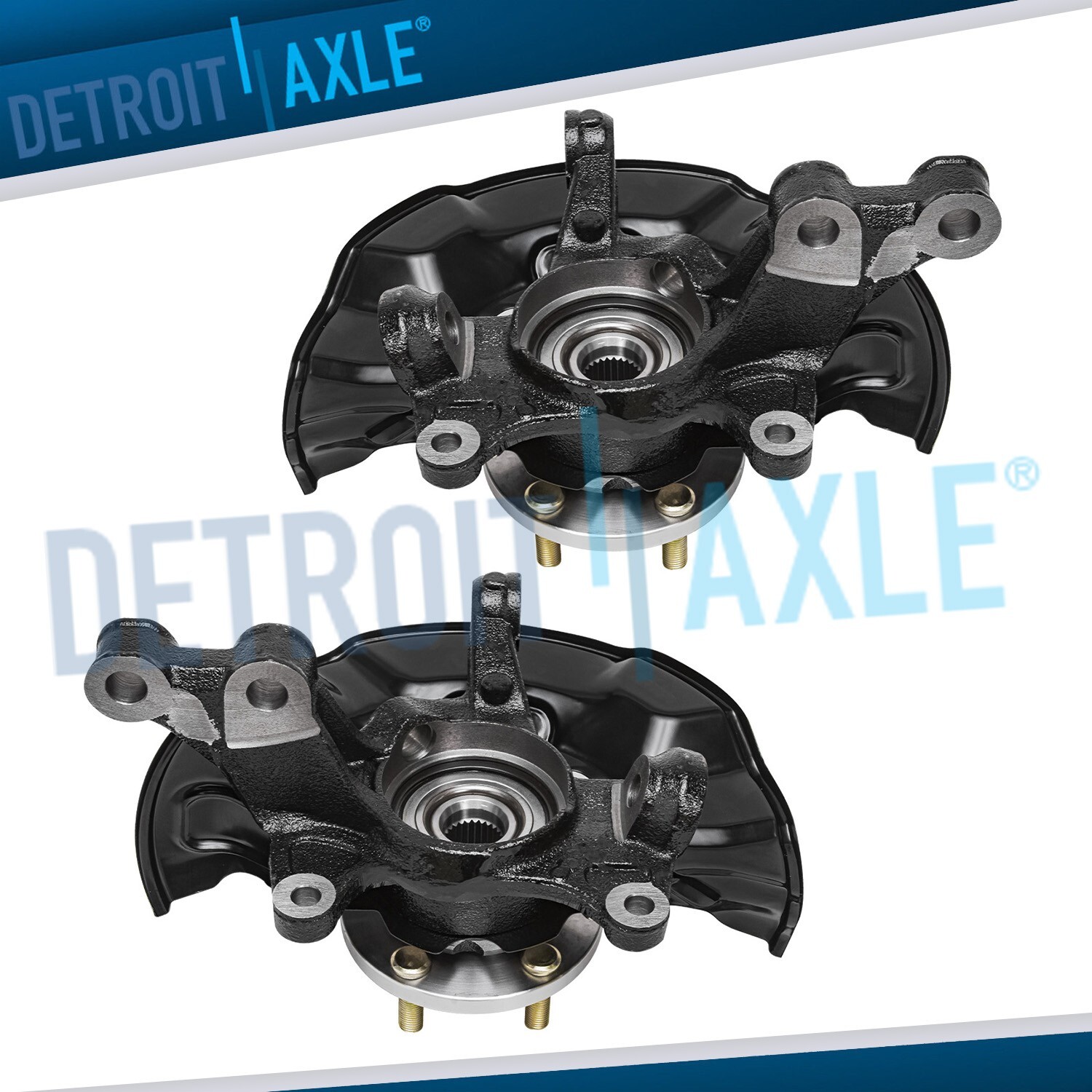 Front Steering Knuckles & Wheel Hub Bearings for 2009-2018 Toyota Corolla Matrix