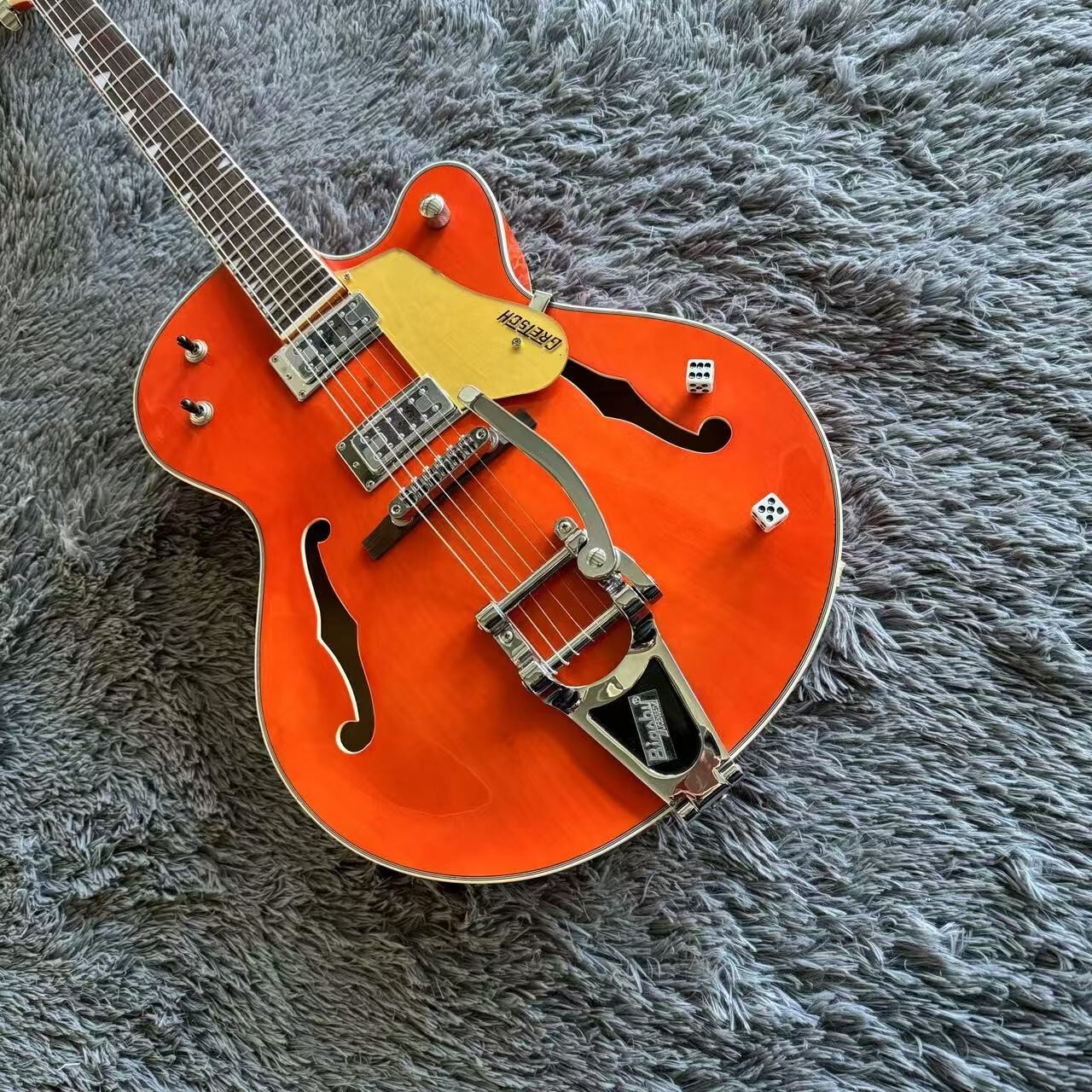 New Jazz Electroc Guitar Semi Hollow Falcon Model in Orange