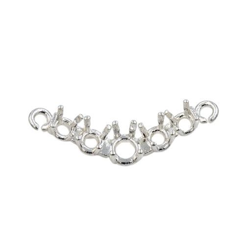 Five Stone Round Classic V Pre-notched Pendant Mounting