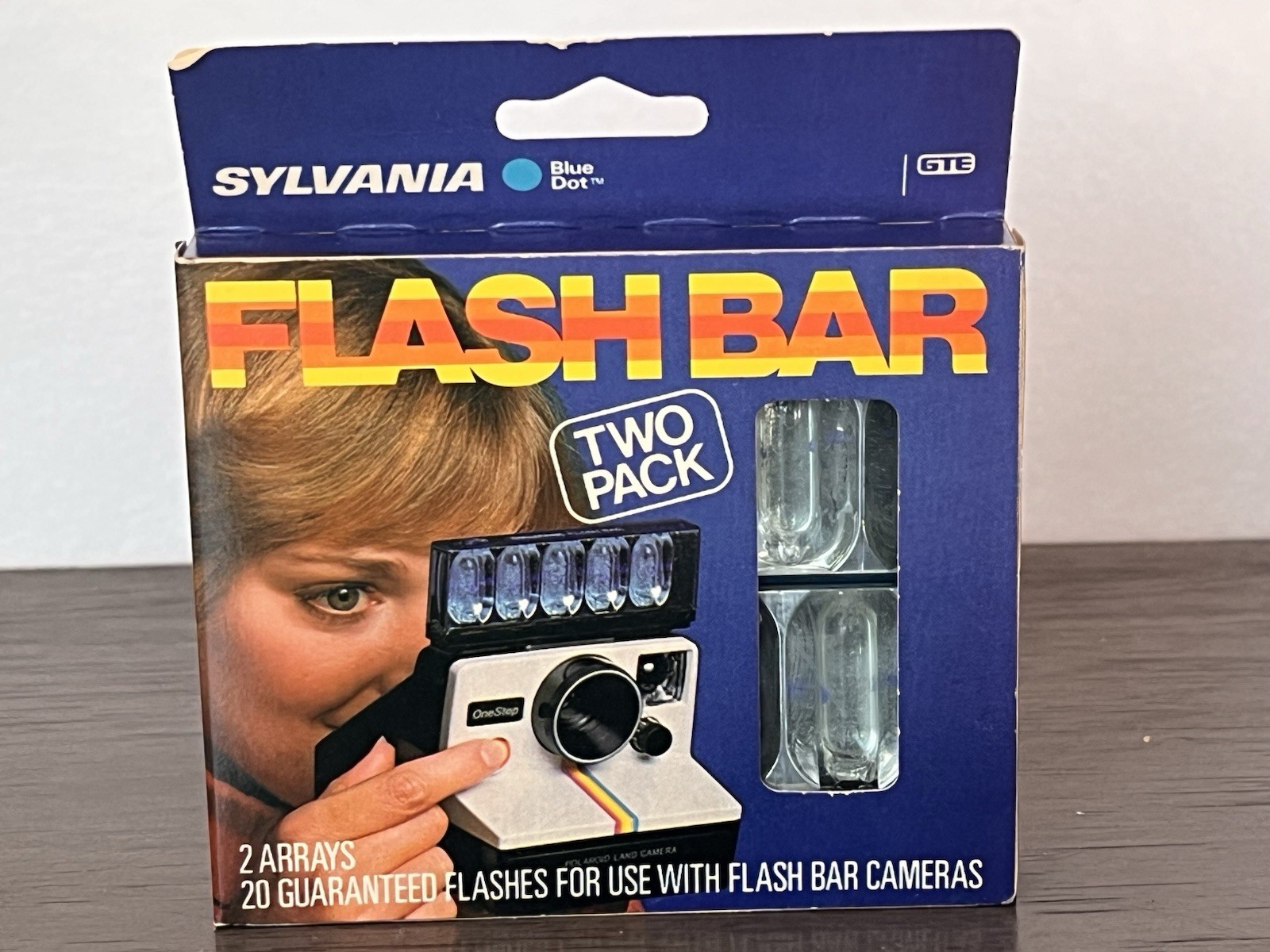 Vintage Sylvania Blue Dot Flash Bar Two Pack (20 Flashes)
