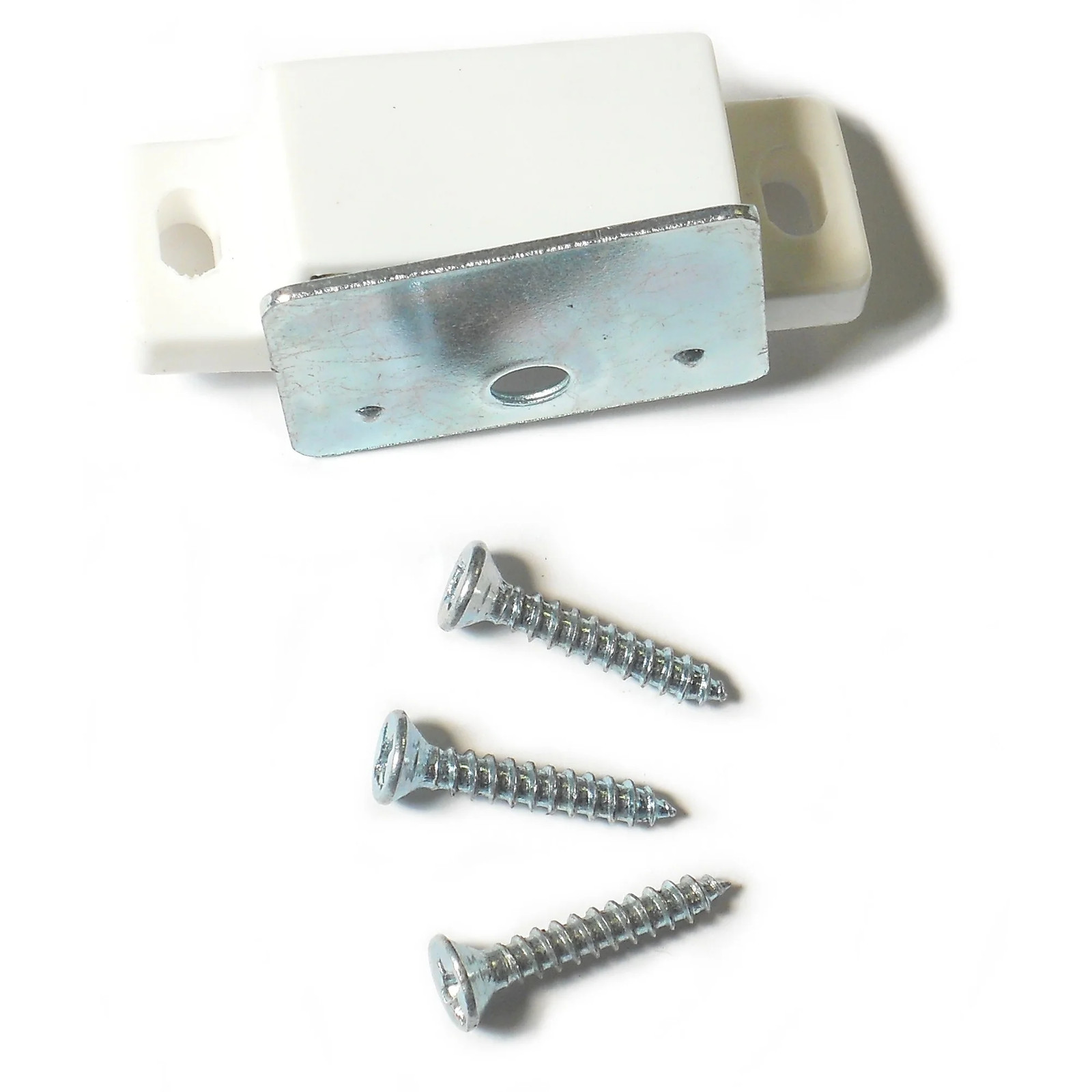 #9 White Single Magnt Latches (4 pcs.)