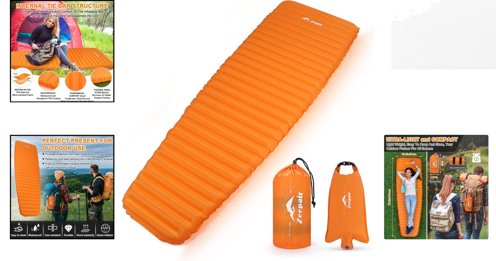 Portable Waterproof Sleeping Pad with Compression Bag - Perfect for Backpacking