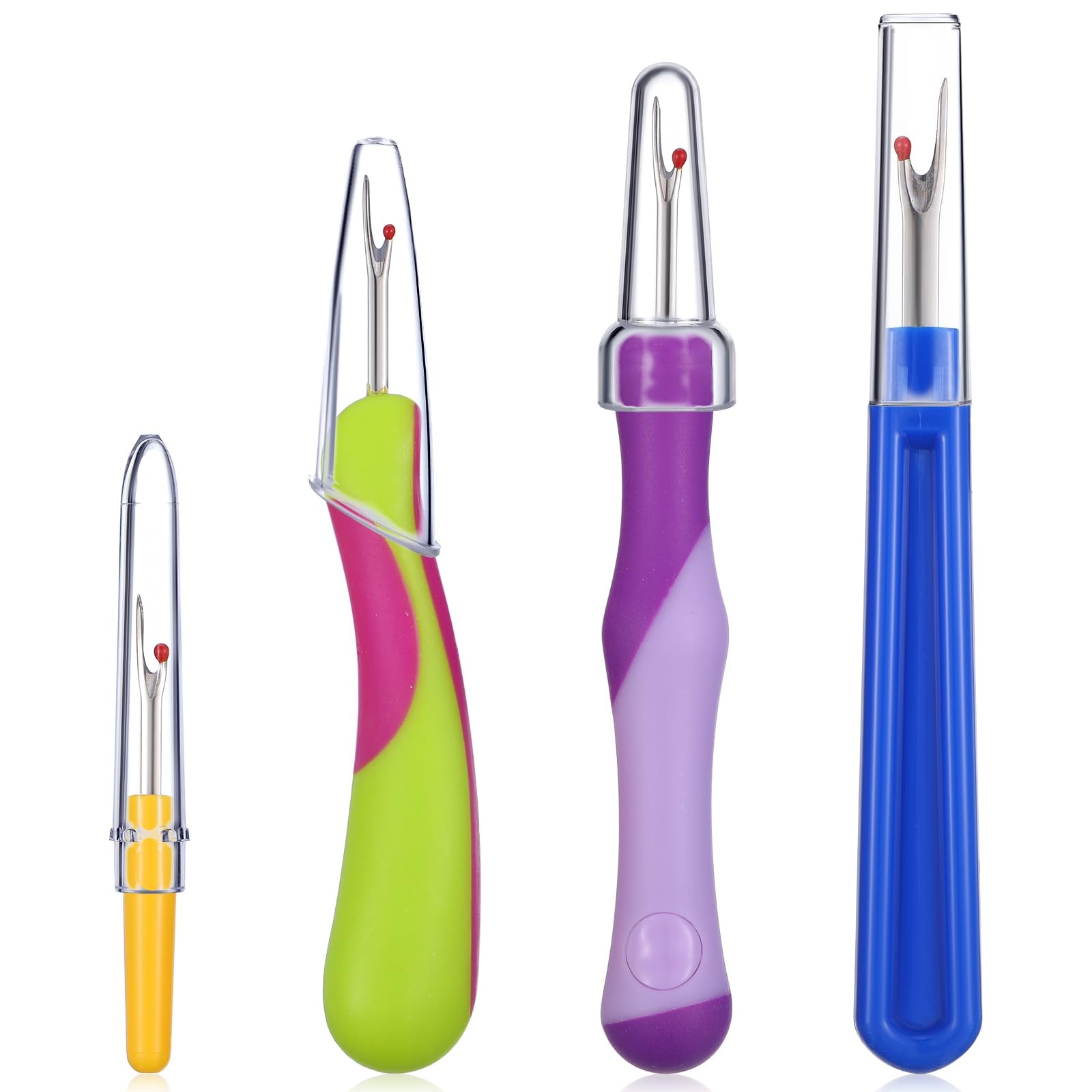 Seam Rippers,4 PCS Seam Rippers for Sewing,Stitch Unpickers Seams Remover Set...