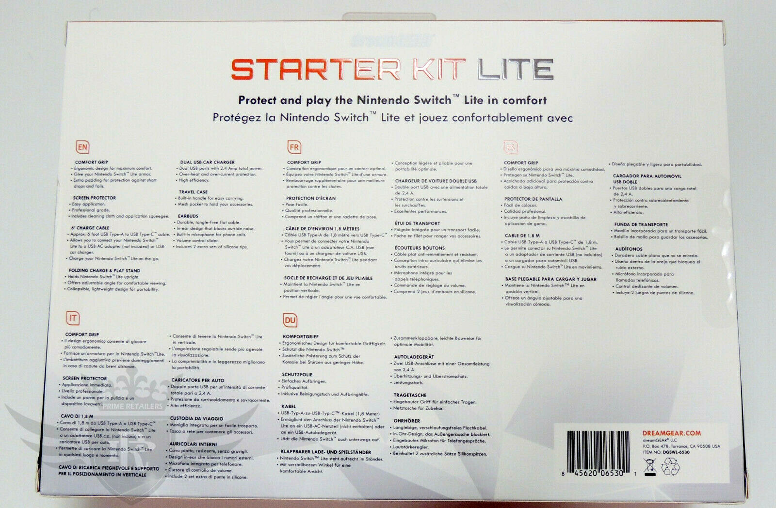 DreamGEAR Starter Kit Lite for Nintendo Switch Lite - Case and more