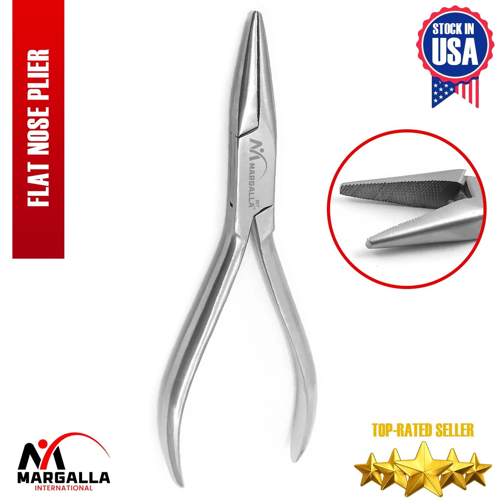 Dental Flat Nose Orthodontic ligature wire New Beading Looping Pliers Tools New