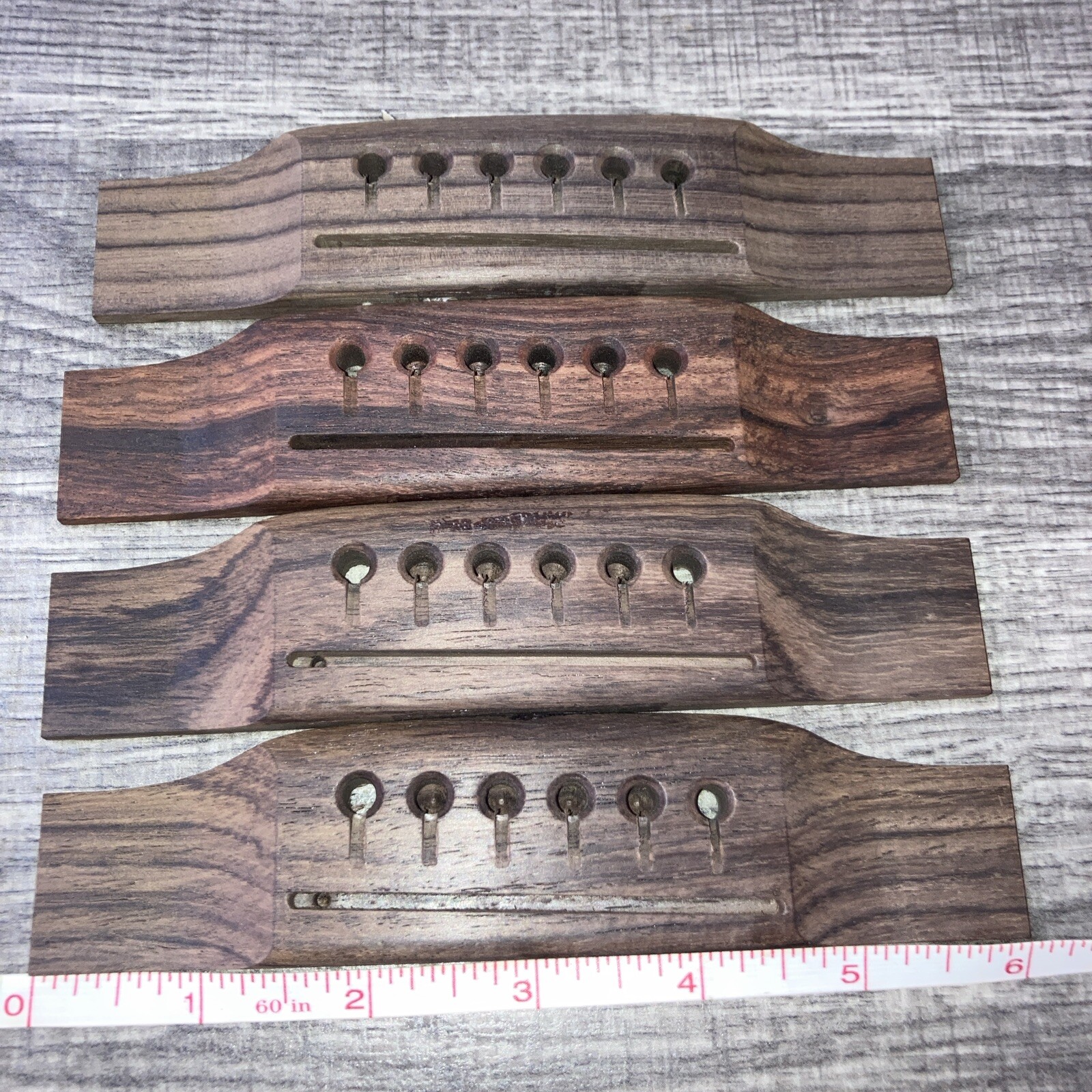 4 Martin Acoustic Guitar Bridges  Lefty Rosewood  L2