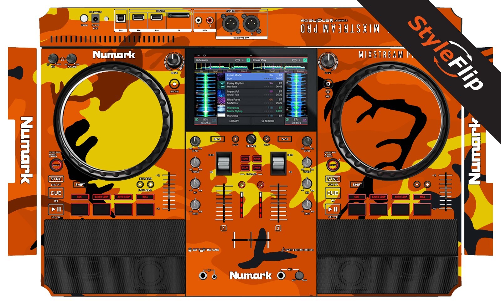Numark Mixstream Pro Skin | Orange Camo | Protective Decal | StyleFlip Skins