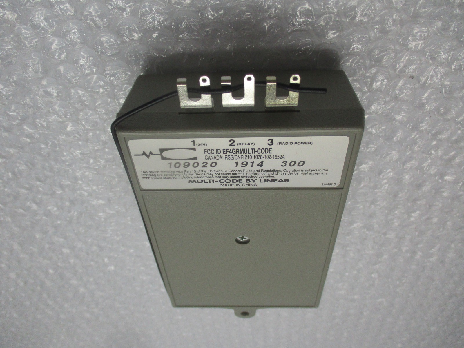 MULTICODE MCS109020 RECEIVER NSNP