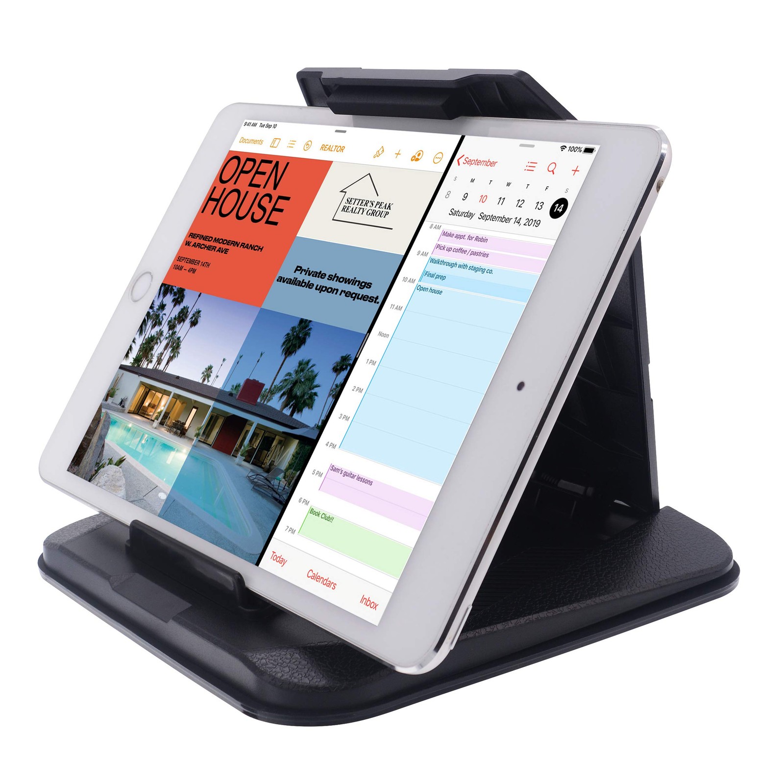 iSaddle Dashboard GPS Mount Holder - Universal Universal(4.3"-9.6"), Black