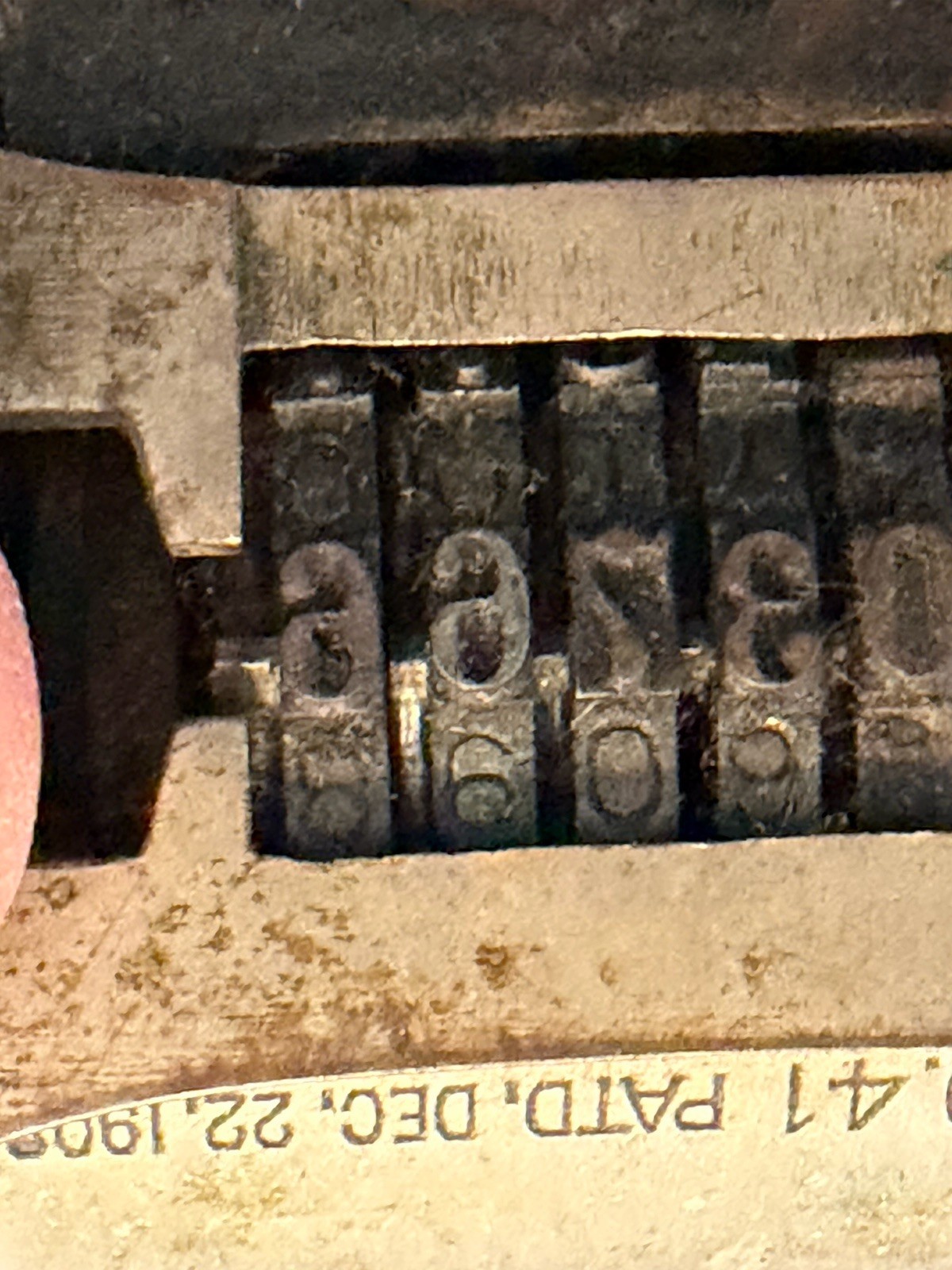Antique American Visible Model 41 Numbering Machine Pat Dec 22 1908 Working