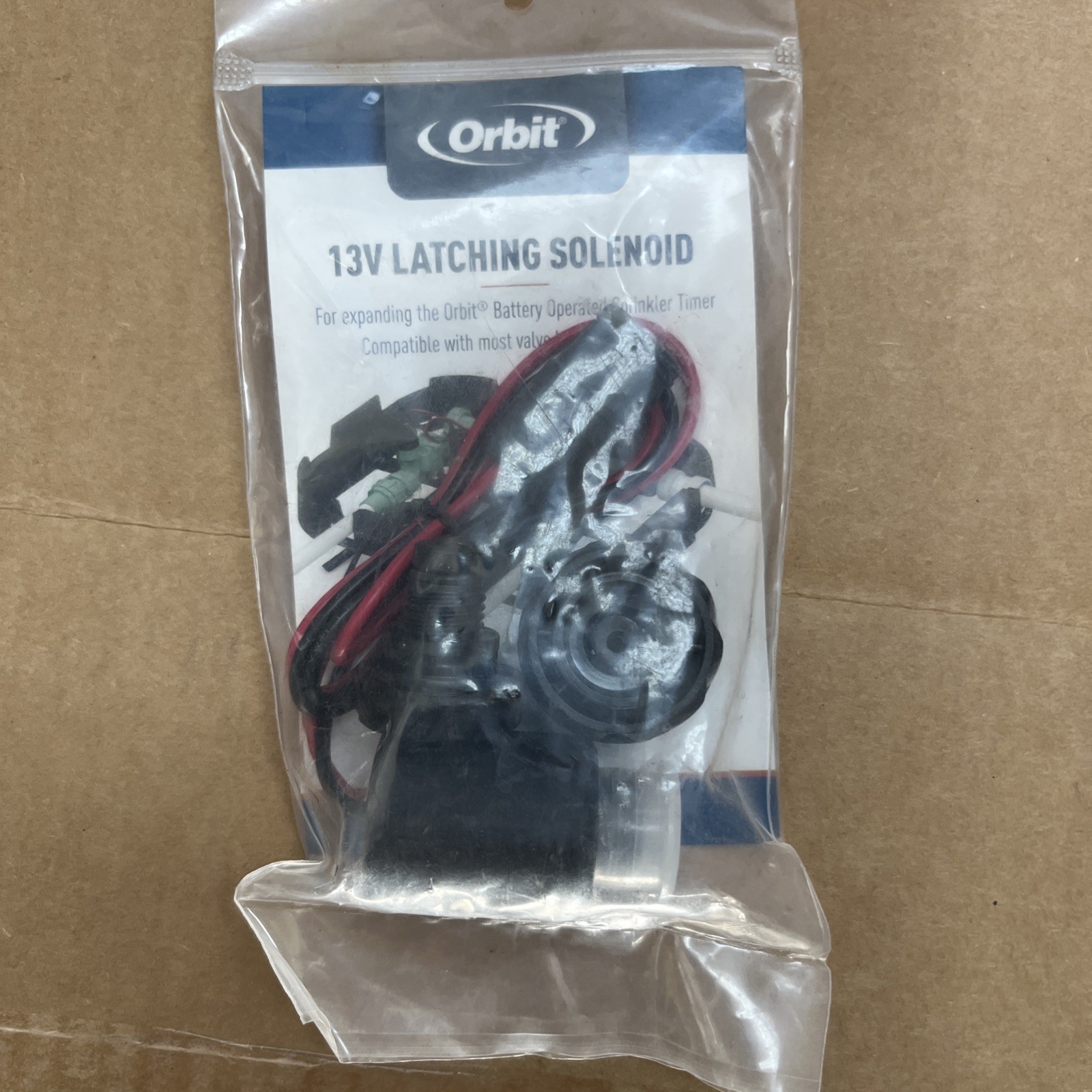 Orbit Latching Solenoid for Battery Operated Timer with Adaptors