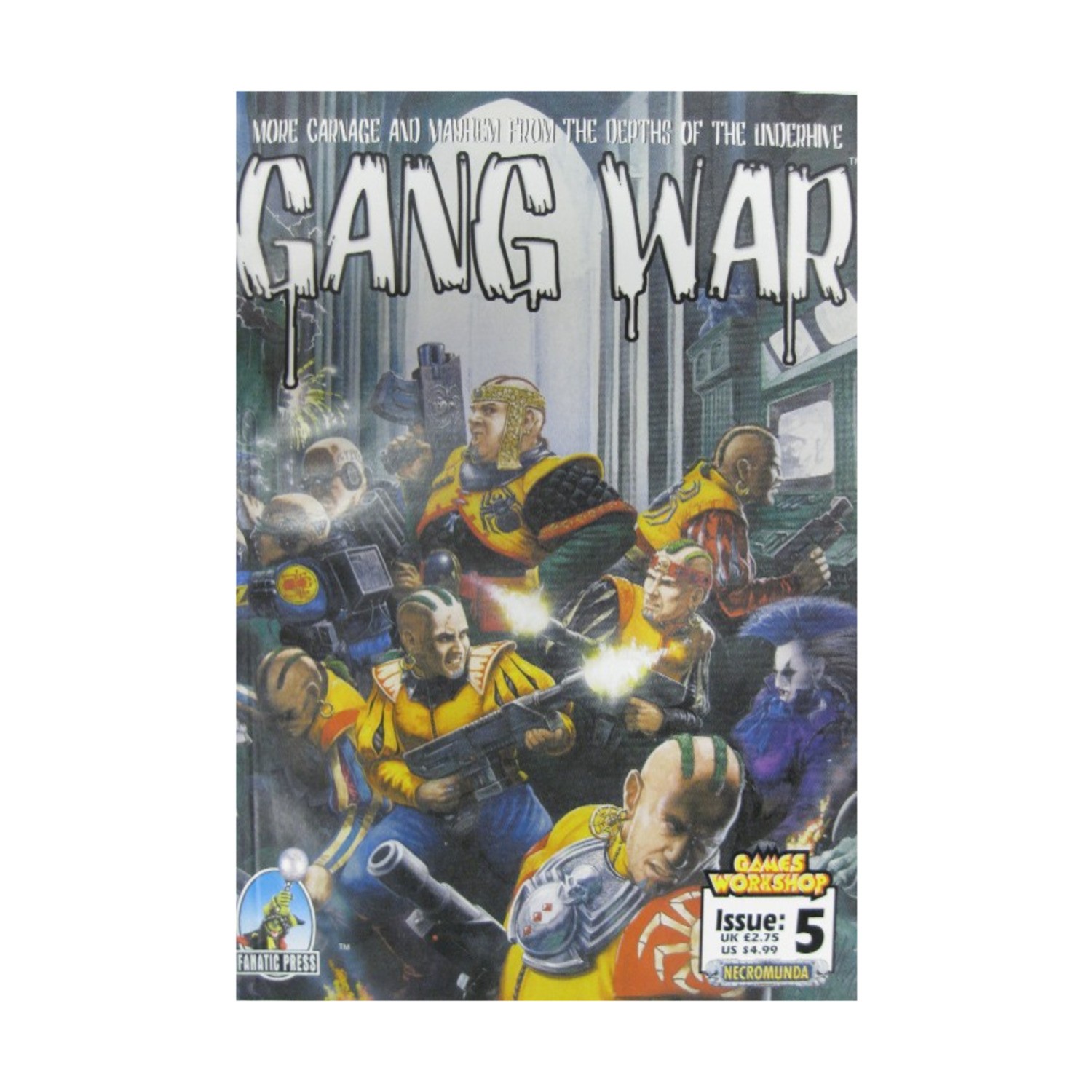 GW Necromunda Gang War M  #5 "Ratling Sniper, 3 Scenarios, Ratskin Sava Mag VG+