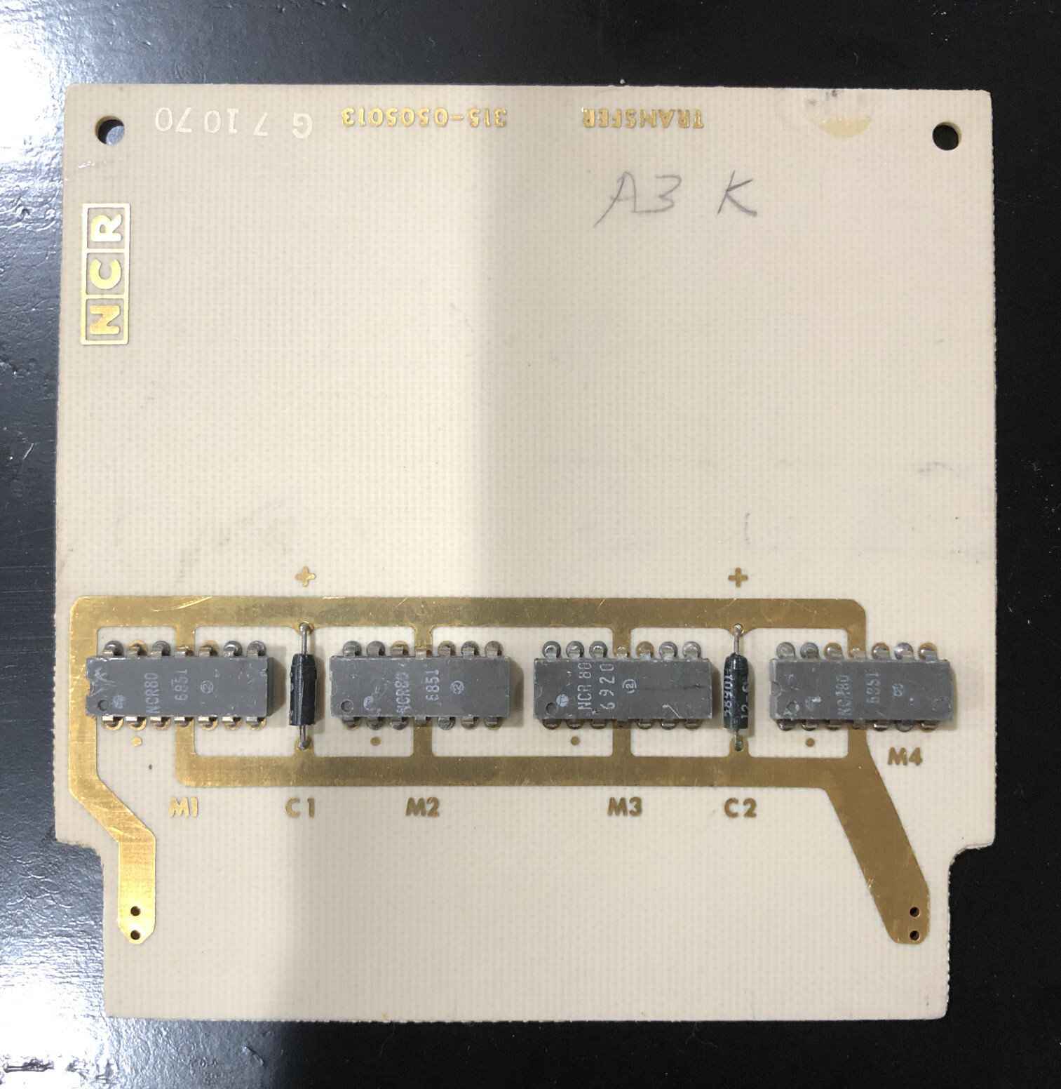 Rare 1968 NCR System 100, Transfer Board, Great For Gold Recovery!