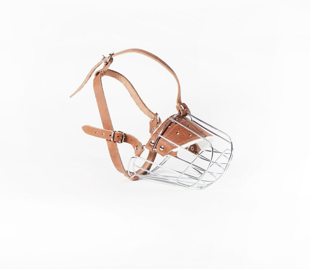 New Strong Metal Wire Basket Dog Muzzle for German Shepherd Labrador