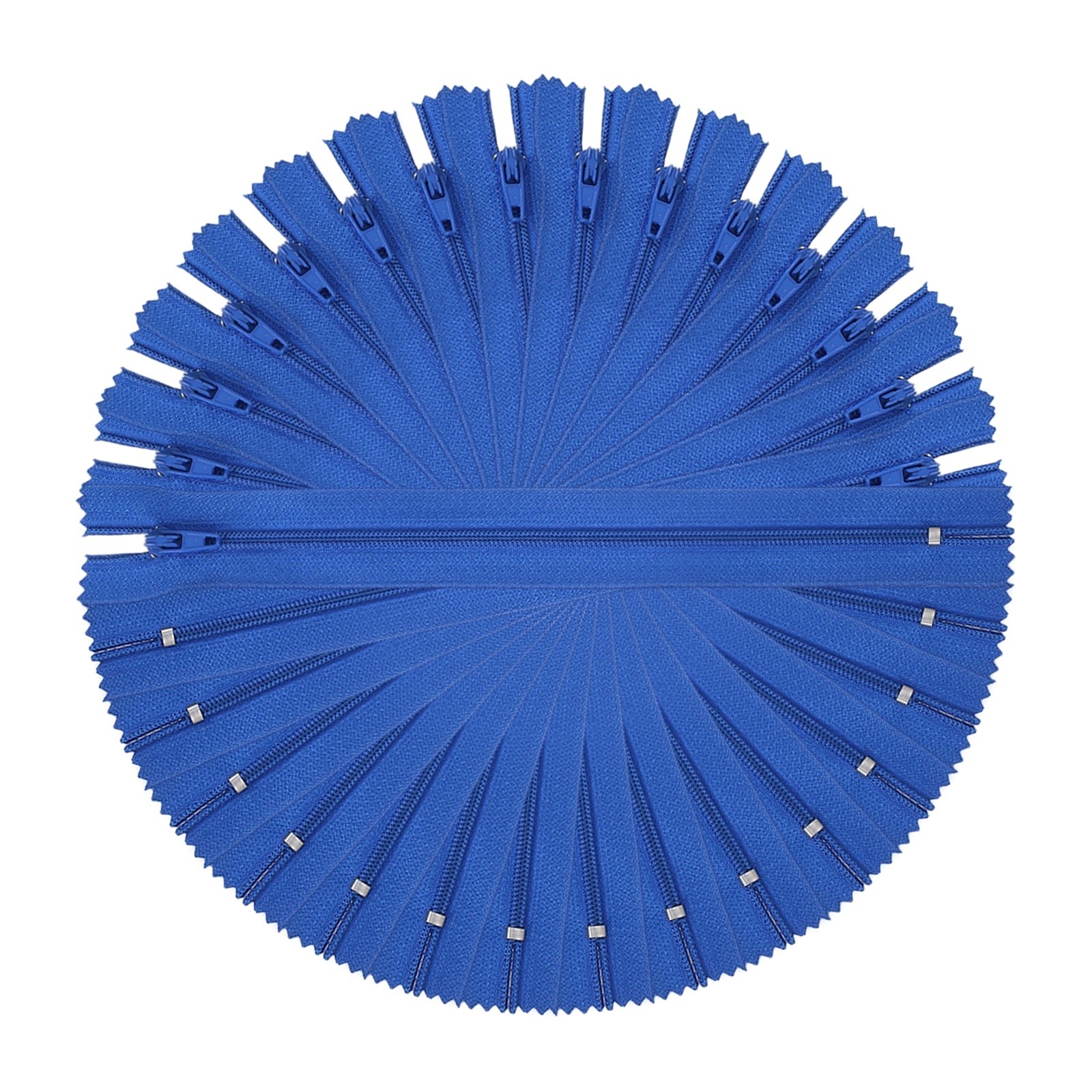 9 Inch Nylon Coil Zippers, #3 Sapphire Blue Sewing Zippers,Pack of 15