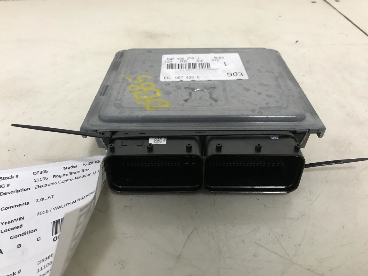Engine ECM Electronic Control Module Engine ID Cymc Fits 18-19 AUDI A4 1044994