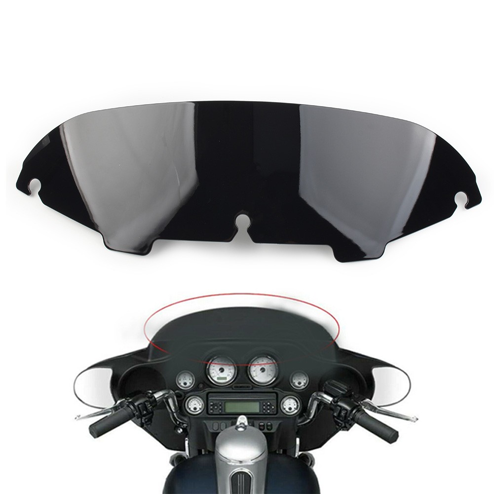 Black 5''Wave Fairing Windshield For Harley Electra Street Glide FLHX FLHT 96-13