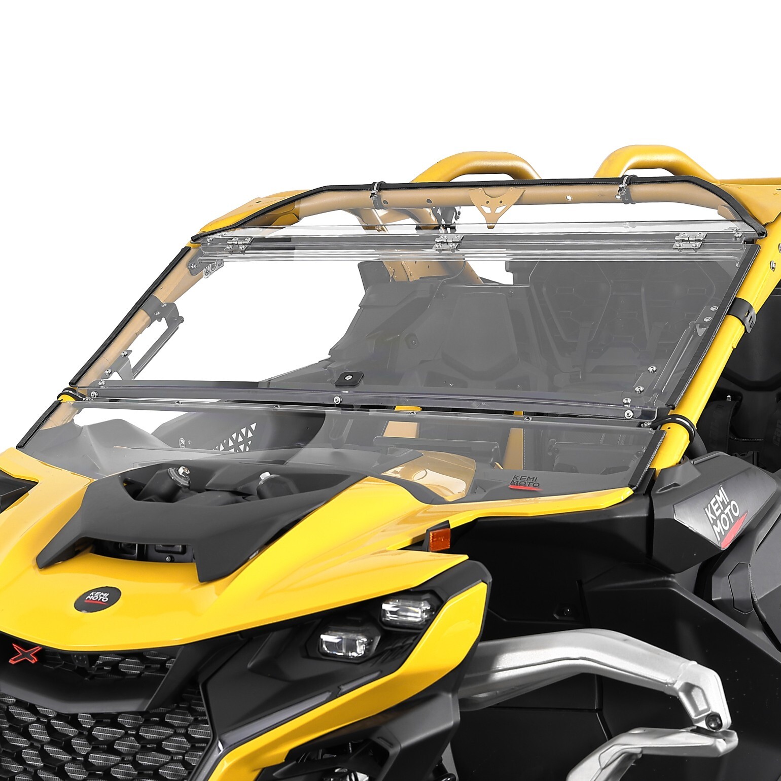 UTV Flip Windshield Scratch Resistant for Can Am Maverick R / Max 2024-2025