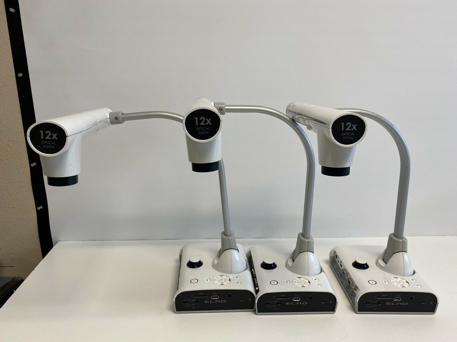 Lot #7: Lot of 3 Elmo TT-12 Interactive Document Camera