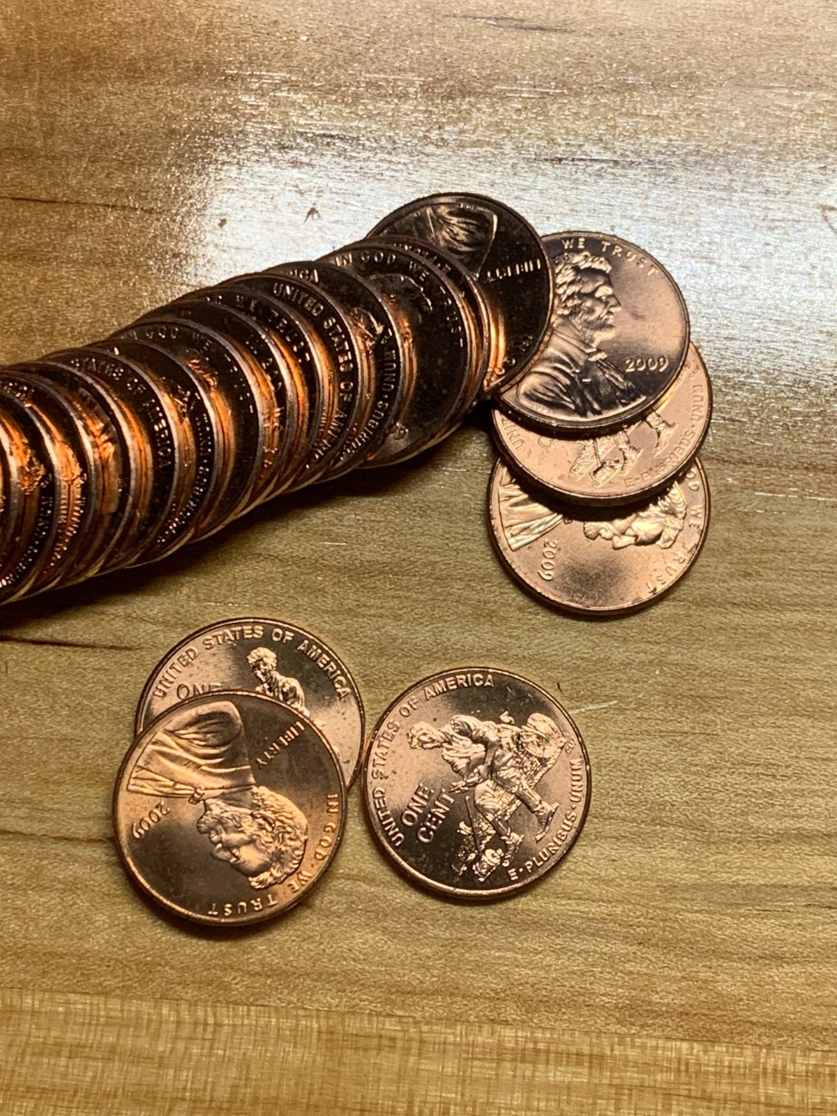 2009-P Lincoln Cent BU Roll, Formative Years