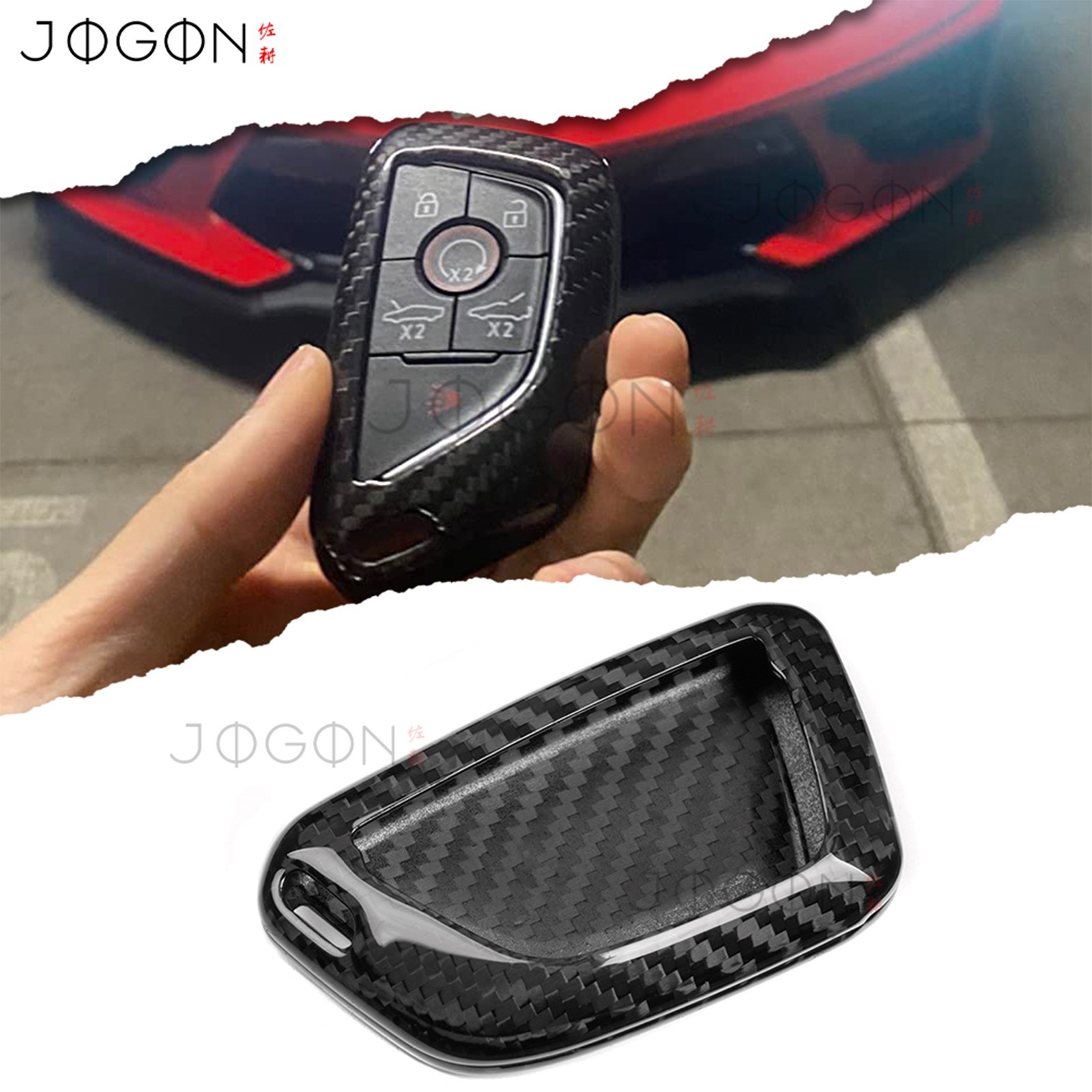 Black Carbon Key Cover Case For Corvette C8 Stingray Coupe HTC Z51 Z06 2020-2026