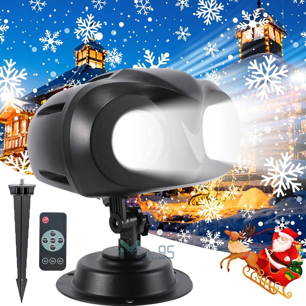 Christmas LED Laser Projector Lights Rotate Projection Lamp Indoor Outdoor Decor