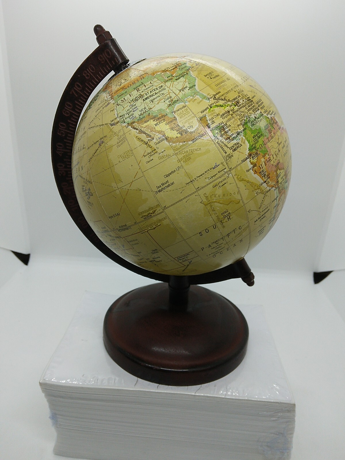 Vintage Style Desktop Globe 5" Tall