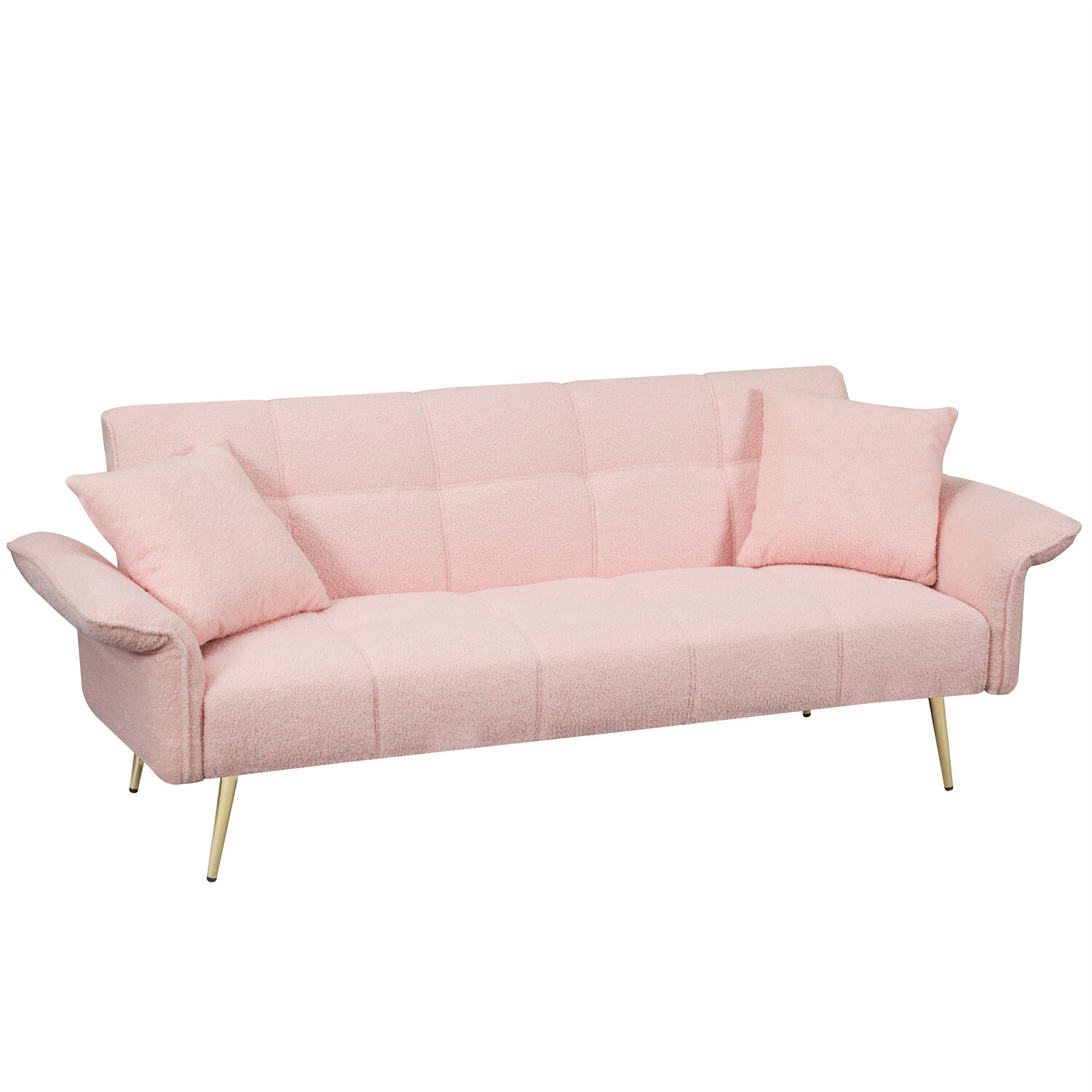 Convertible Sleeper Sofa Bed Futon Sofa Couch Folding Recliner Sofa US