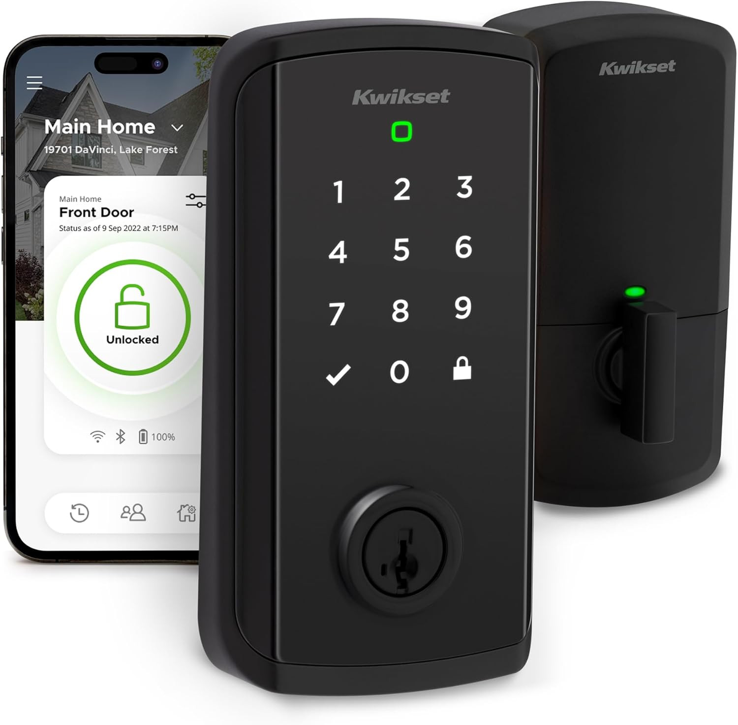 Halo Select Smart Lock Keyless Entry Door Lock Wi-Fi and Matter Enabled Deadbolt