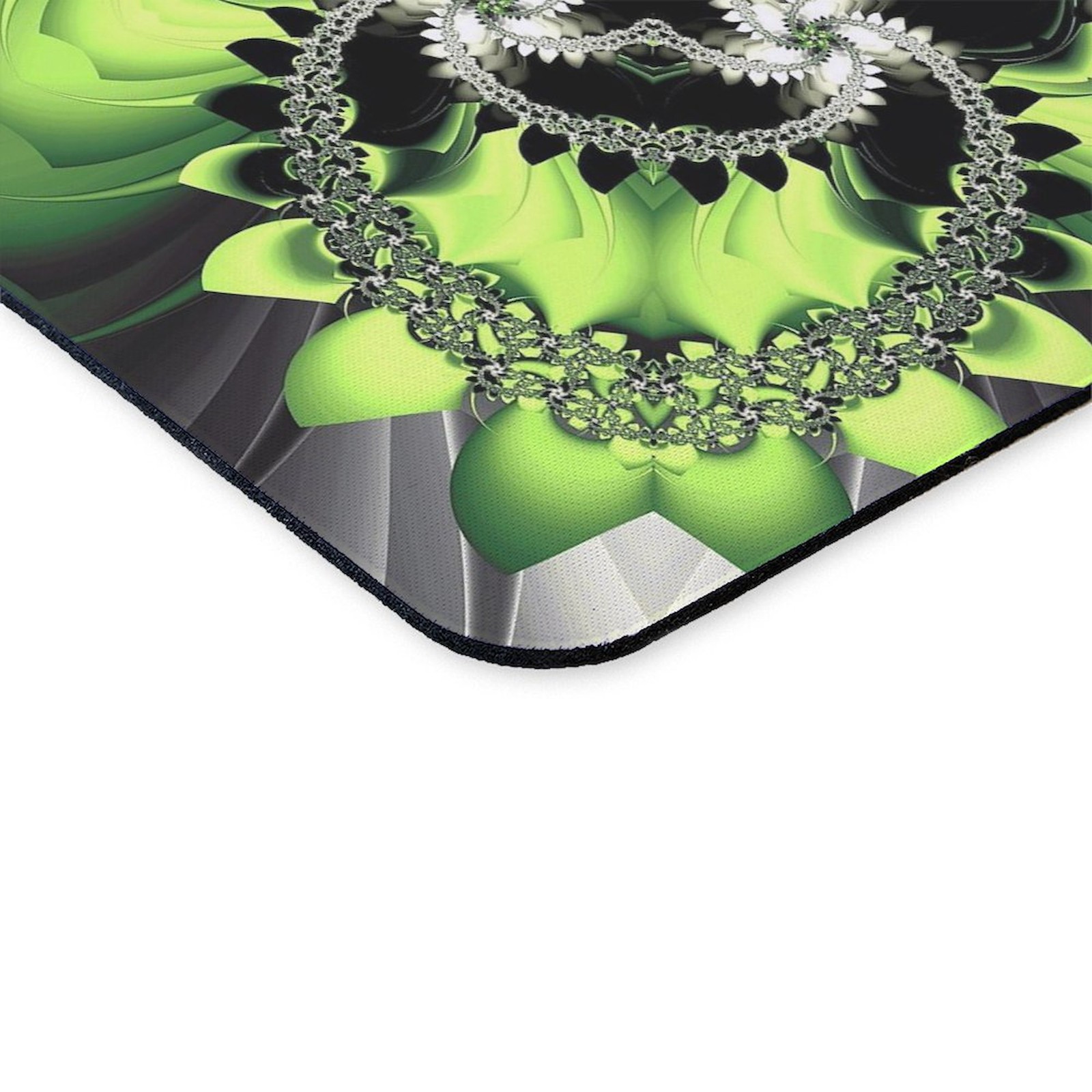 CafePress Fragments Pattern Green Mousepad (1628867401)