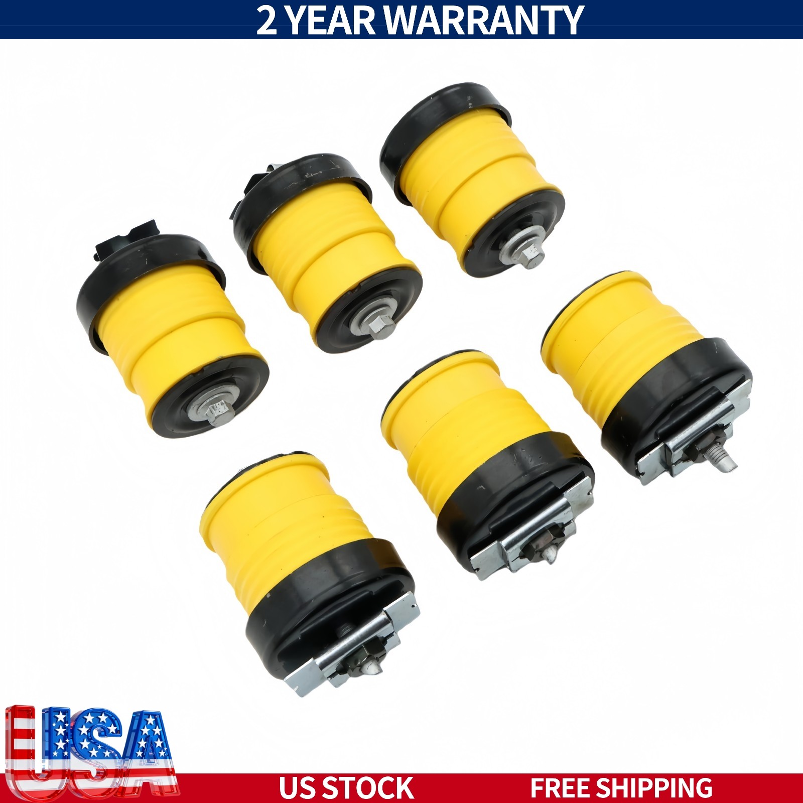 6PCS Body Mount Bushing Kit 924-065 924-066 For Ford F250 F350 F450 Super Duty