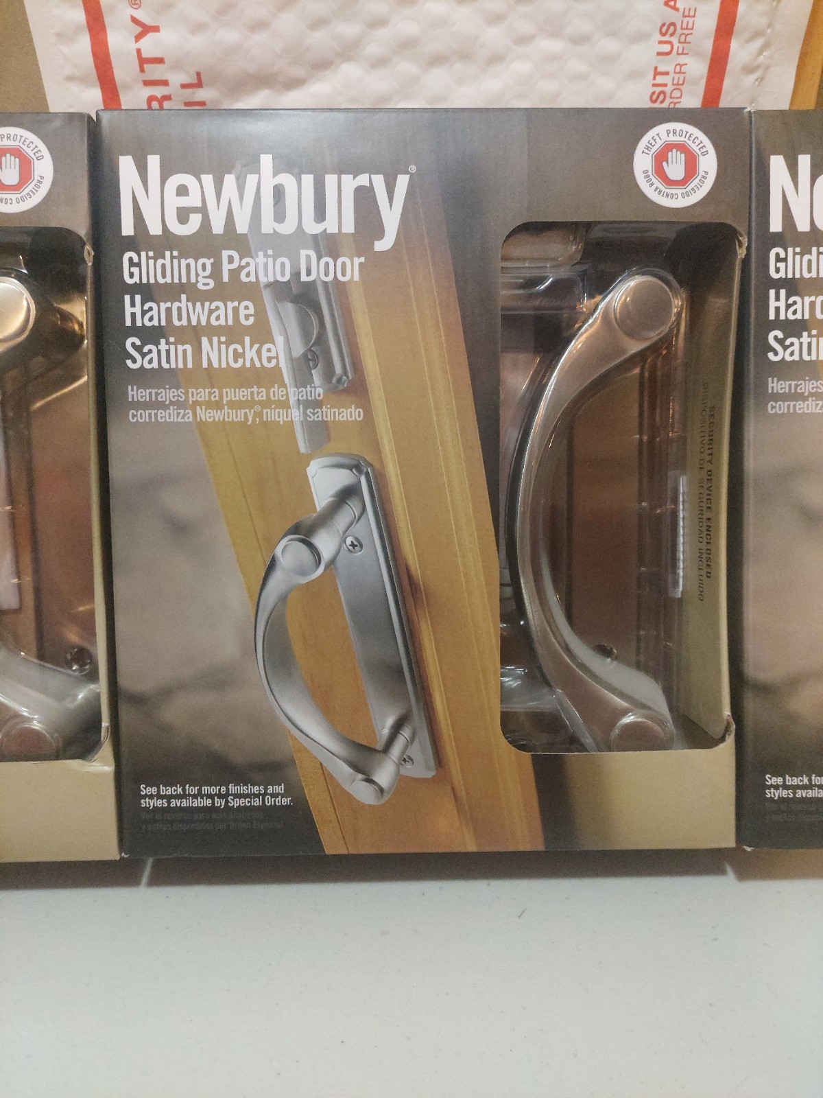 ANDERSEN NEWBURY GLIDING PATIO DOOR HARDWARE SATIN NICKEL 570465 HANDLESET