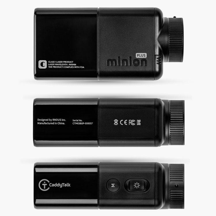 GOLFZON CaddyTalk Minion PLUS Black Golf Rangefinder 2025 w/ Caddy Mode