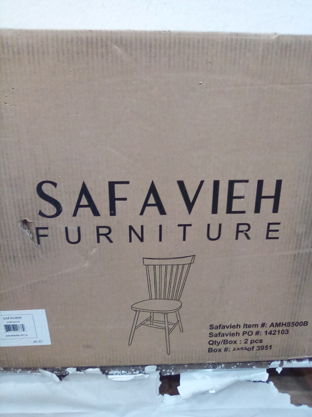 Safavieh PARKER SPINDEL SIDE CHAIR, Reduced Price 2172729822 AMH8500B
