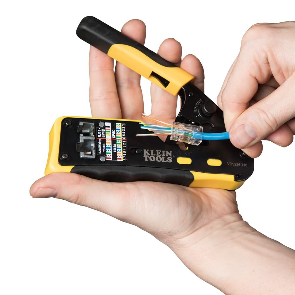 Klein Tools 80085 VDV LAN Cable and Wire Tester Kit for Pass-Thu Black