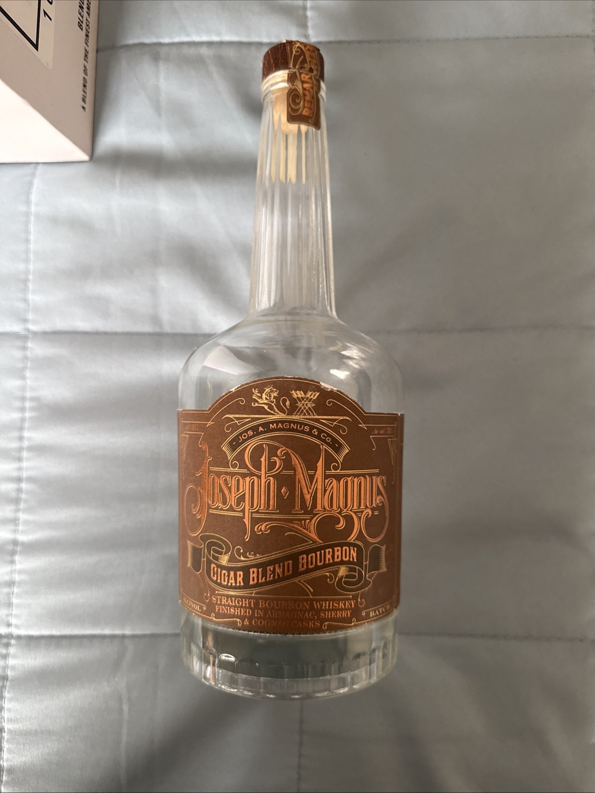 Joseph Magnus Cigar Blend Batch 78 Empty Bottle Unrinsed